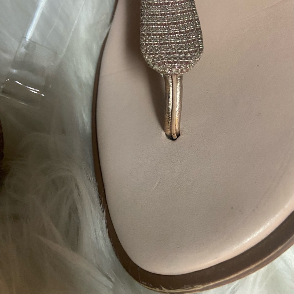 Michael Kors Gold Sparkle Sandals - Picture 5 of 9